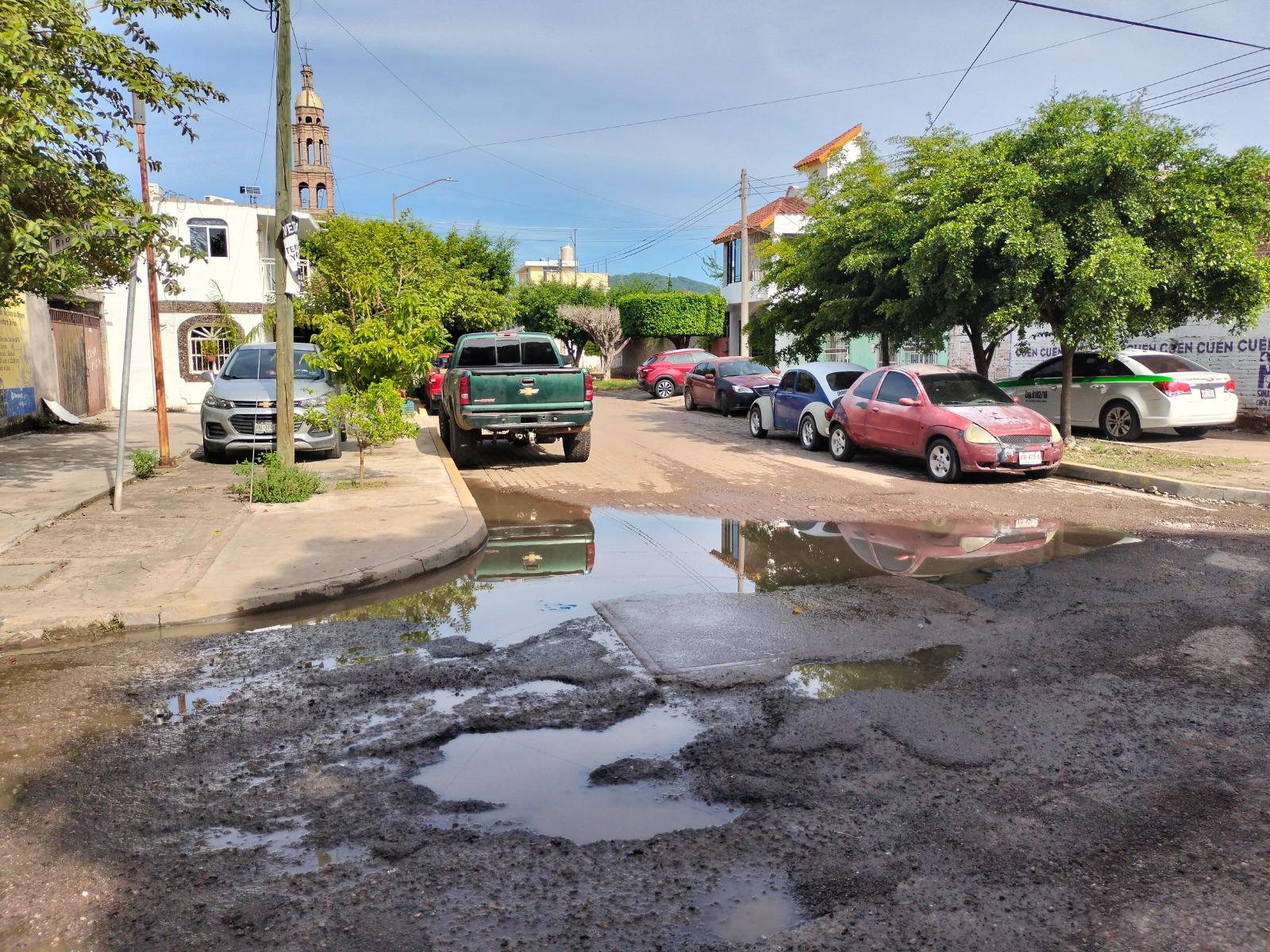 $!Urgen vecinos de Rosario a que reparen la proliferación de baches