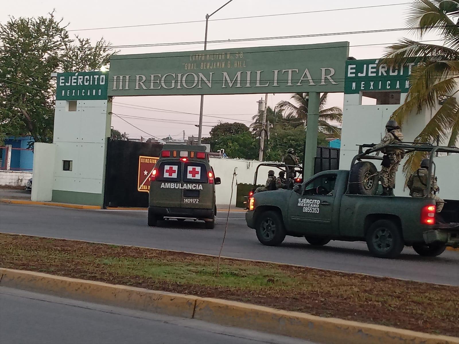 $!Registra Tercera Región Militar fuerte movimiento ante visita de Sheinbaum a Mazatlán