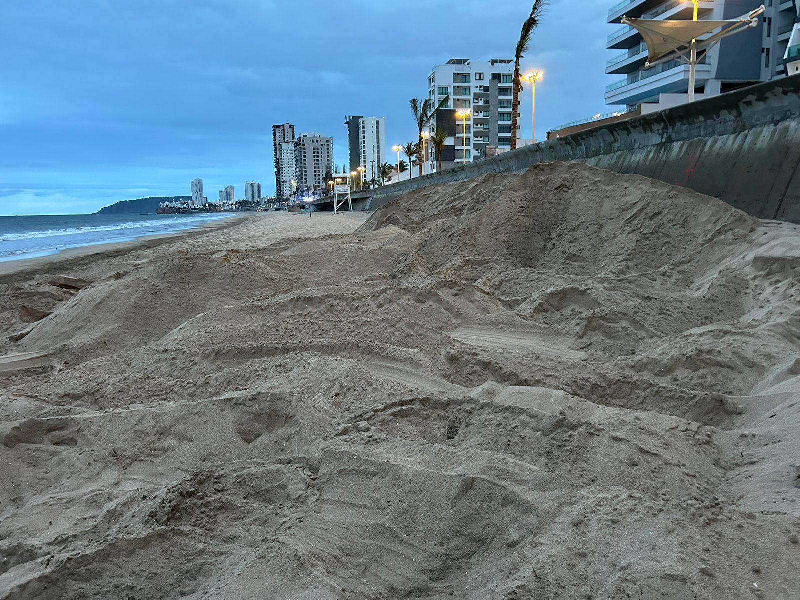 $!Sepultan a ballena que apareció muerta en playa de Mazatlán