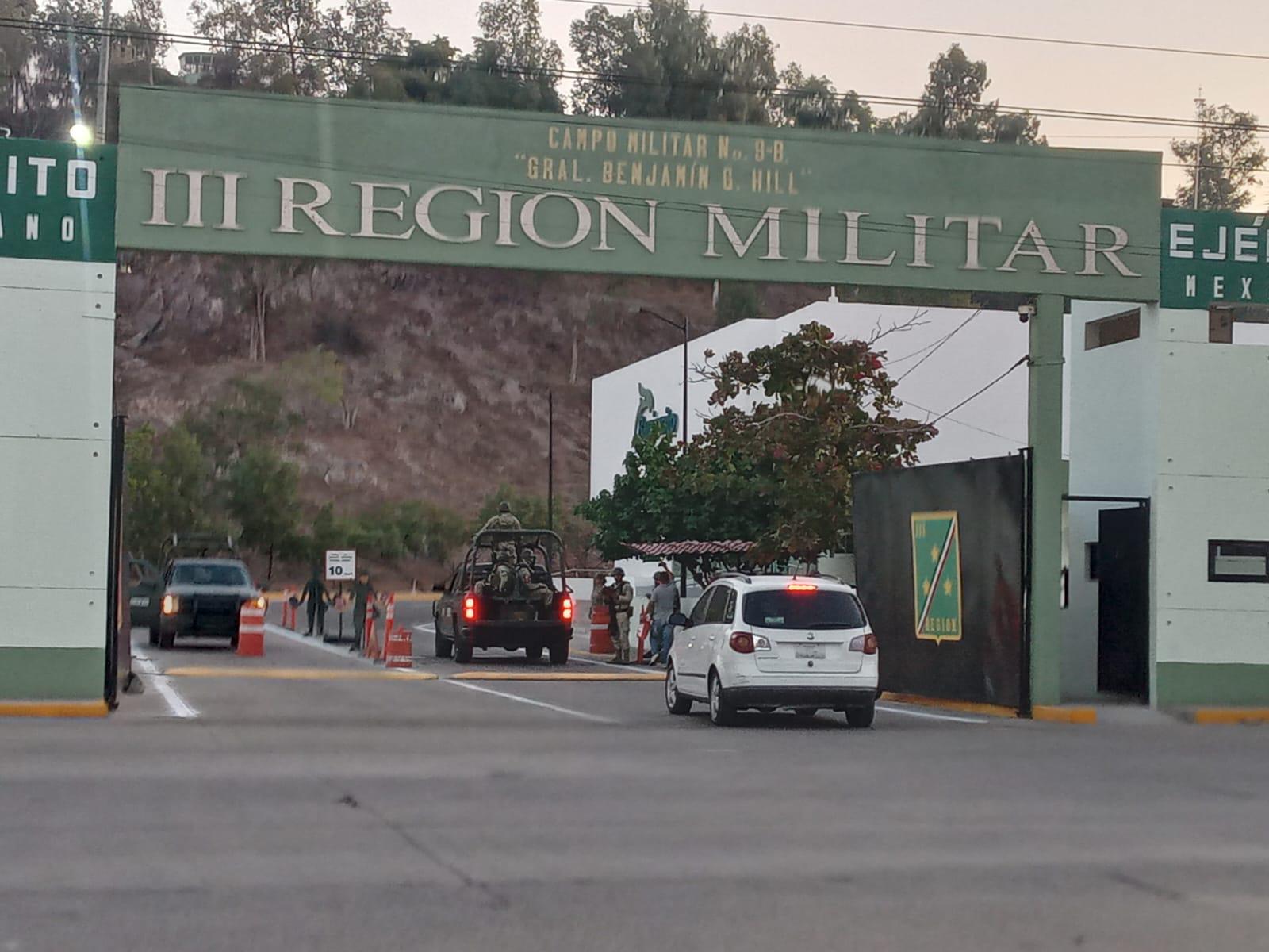 $!Registra Tercera Región Militar fuerte movimiento ante visita de Sheinbaum a Mazatlán