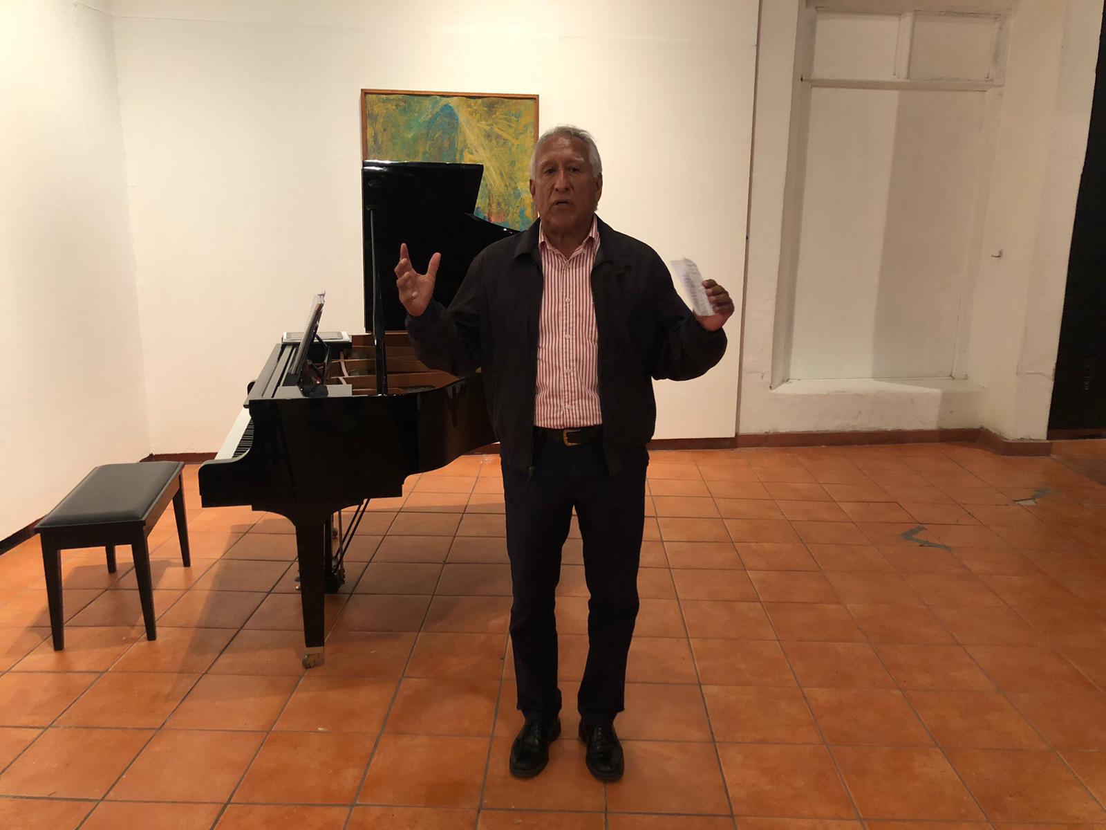 $!El director del Museo de Arte, Miguel Ángel Ramírez Jardines, expresó unas palabras a los presentes.