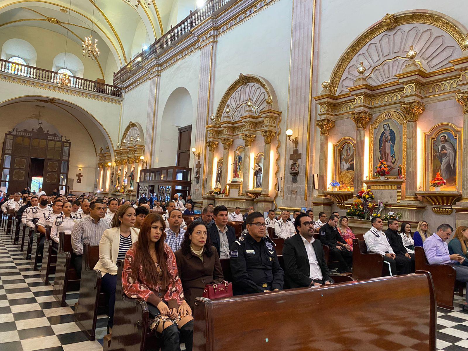 $!Con misa de acción de gracias celebran el Día del Policía en Culiacán