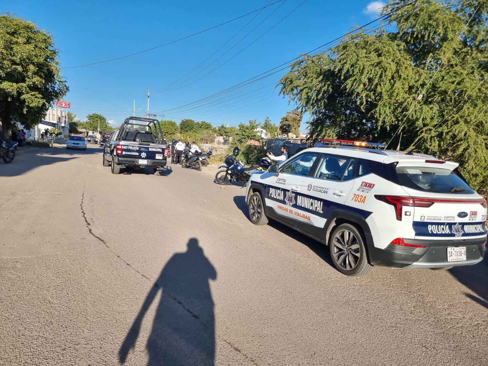 $!Agente policíaco resulta lesionado tras persecución en Culiacán