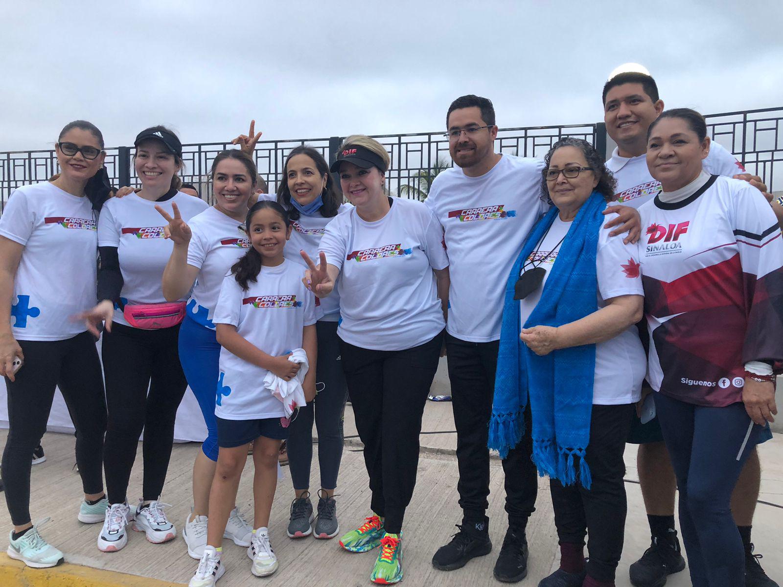 $!En Culiacán realizan carrera de colores en pro del autismo