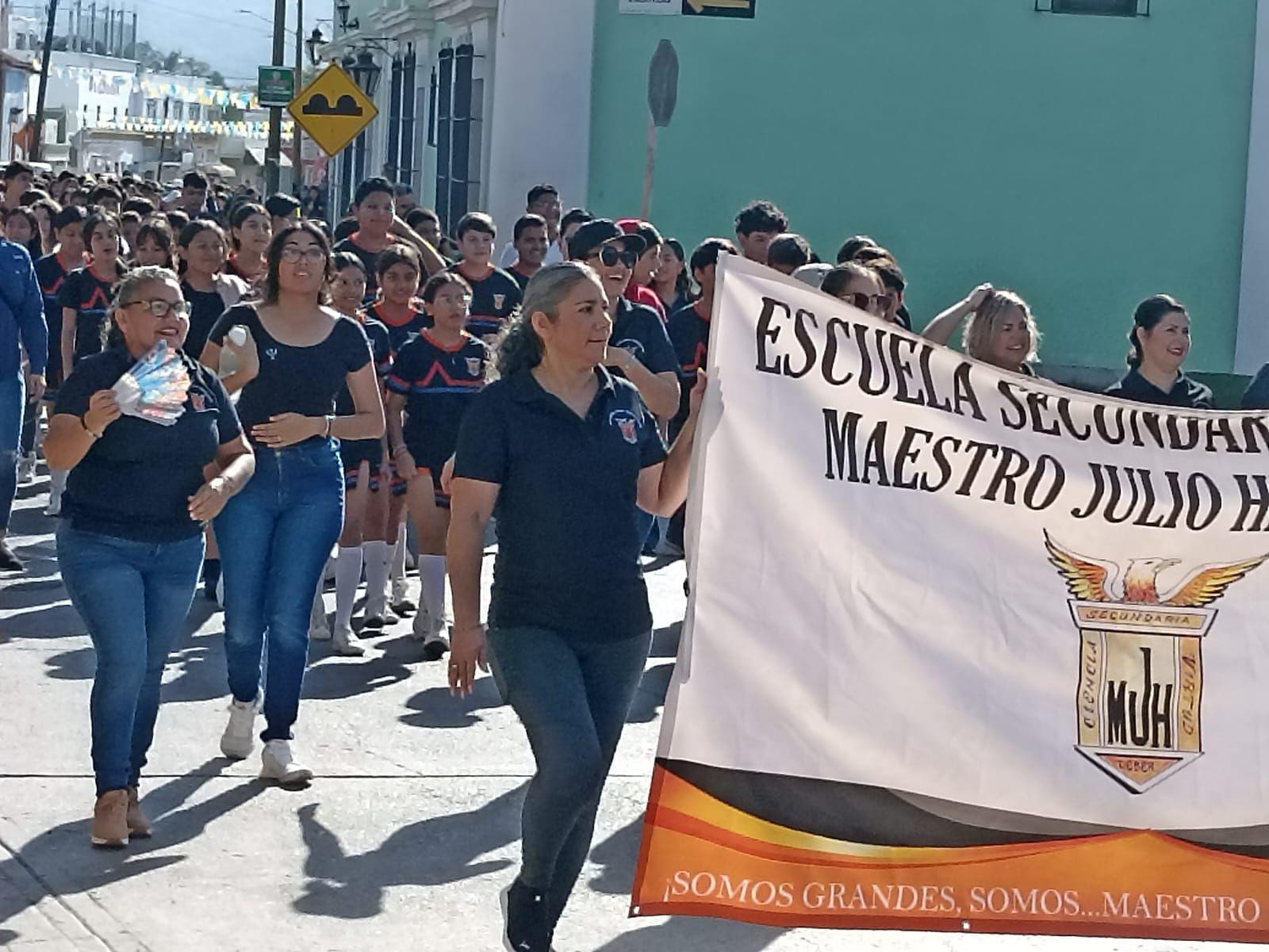 $!Secundaria ‘Maestro Julio Hernández’, de Rosario, celebra su 73 aniversario con semana cultural