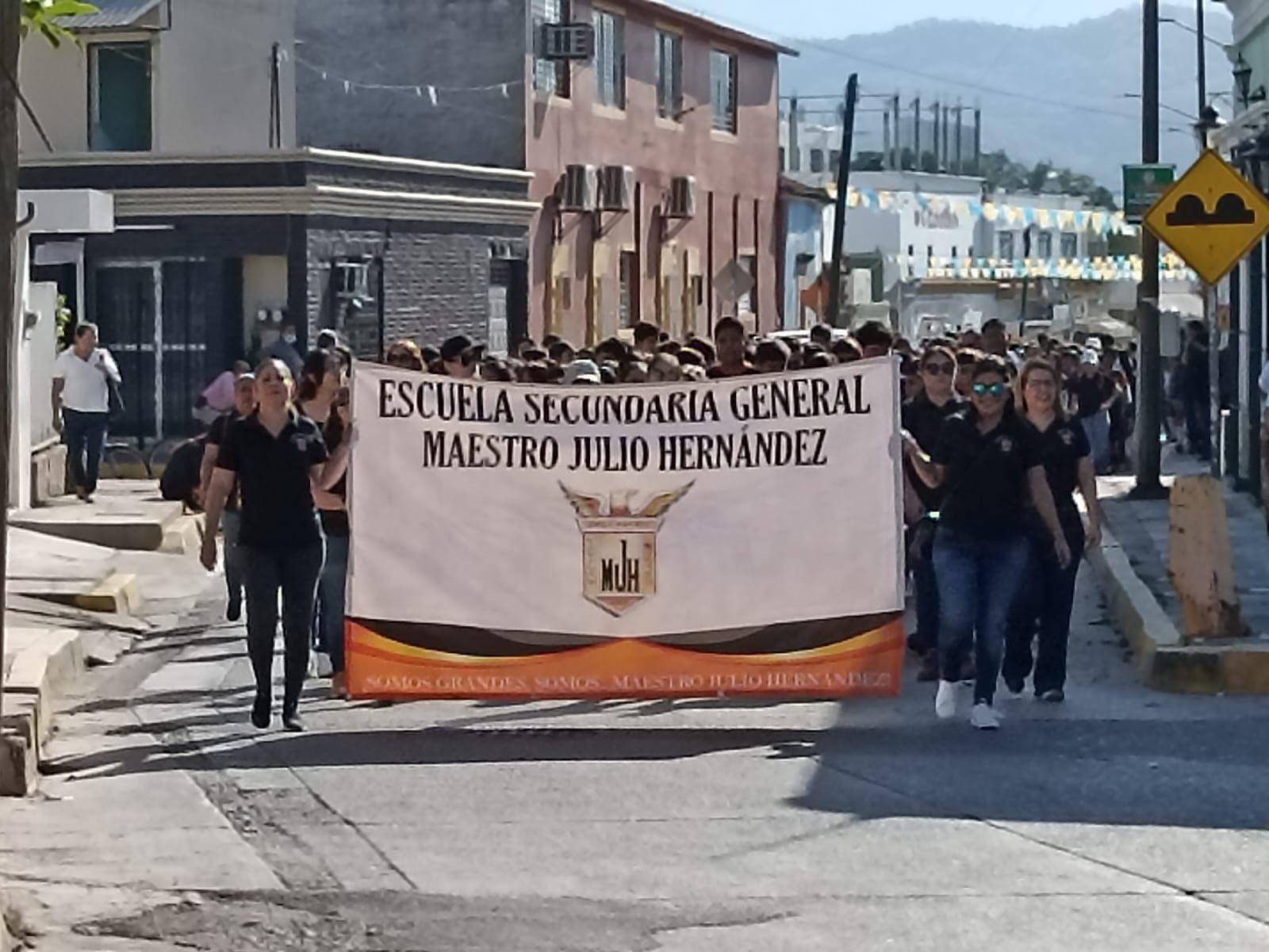 $!Secundaria ‘Maestro Julio Hernández’, de Rosario, celebra su 73 aniversario con semana cultural