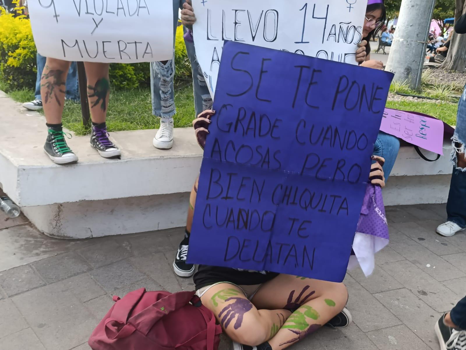 $!En Escuinapa, recuerdan a las víctimas de feminicidio durante el 8M