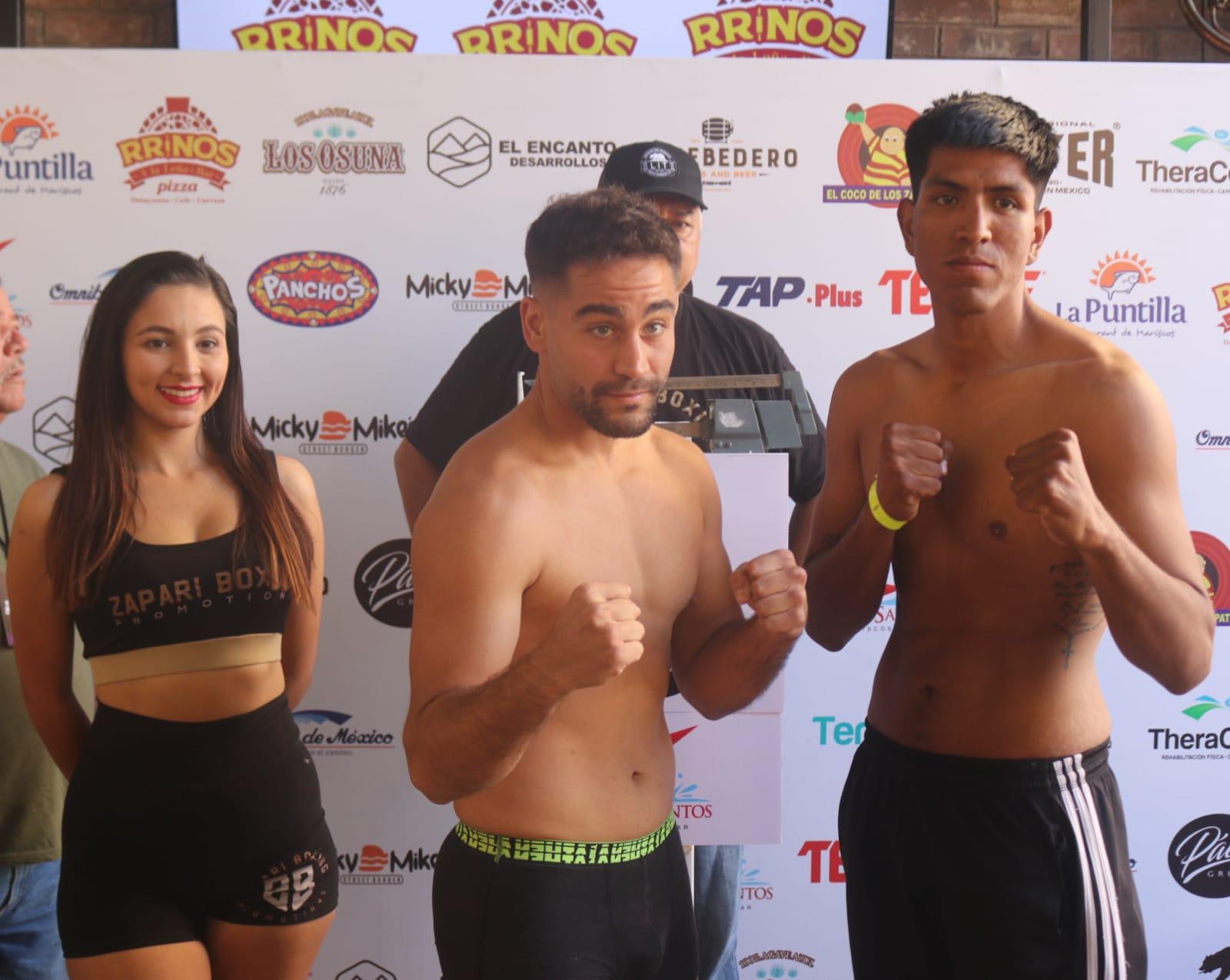 $!Pugilistas de ‘Sangre Nueva 2’ vencen a la báscula