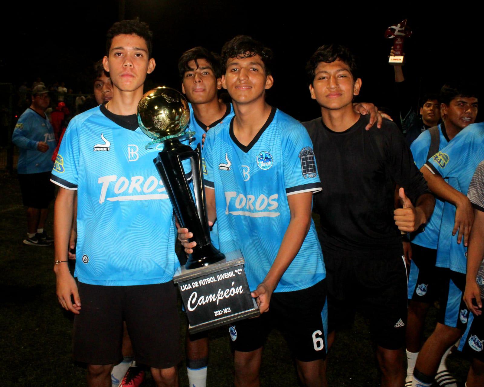 $!Toros se proclama bicampeón del Torneo de Futbol Juvenil ‘C’ Municipal