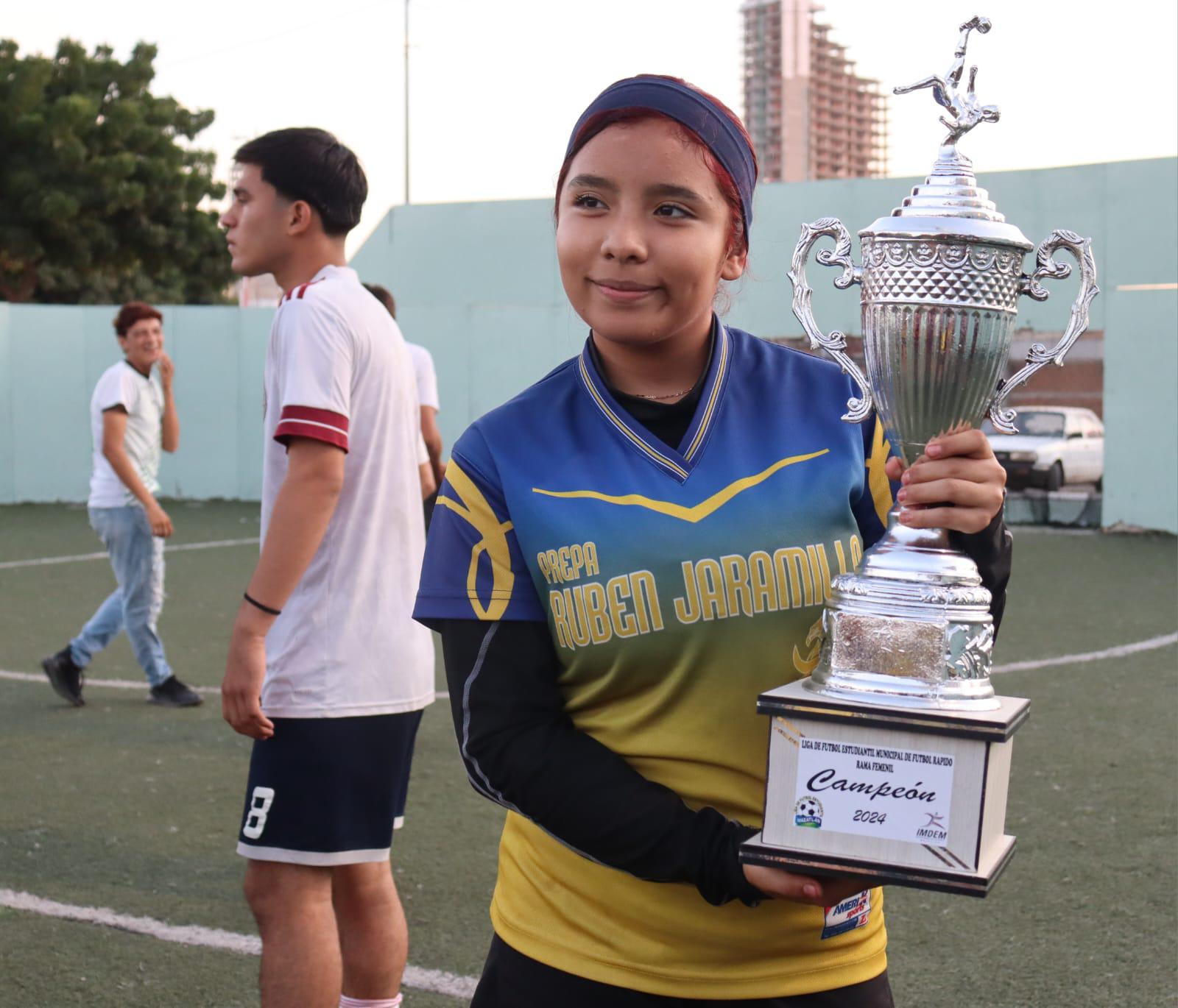 $!Se impone Conalep 1 en la Liga Estudiantil de Futbol de Futbol Rápido Interpreparatorias