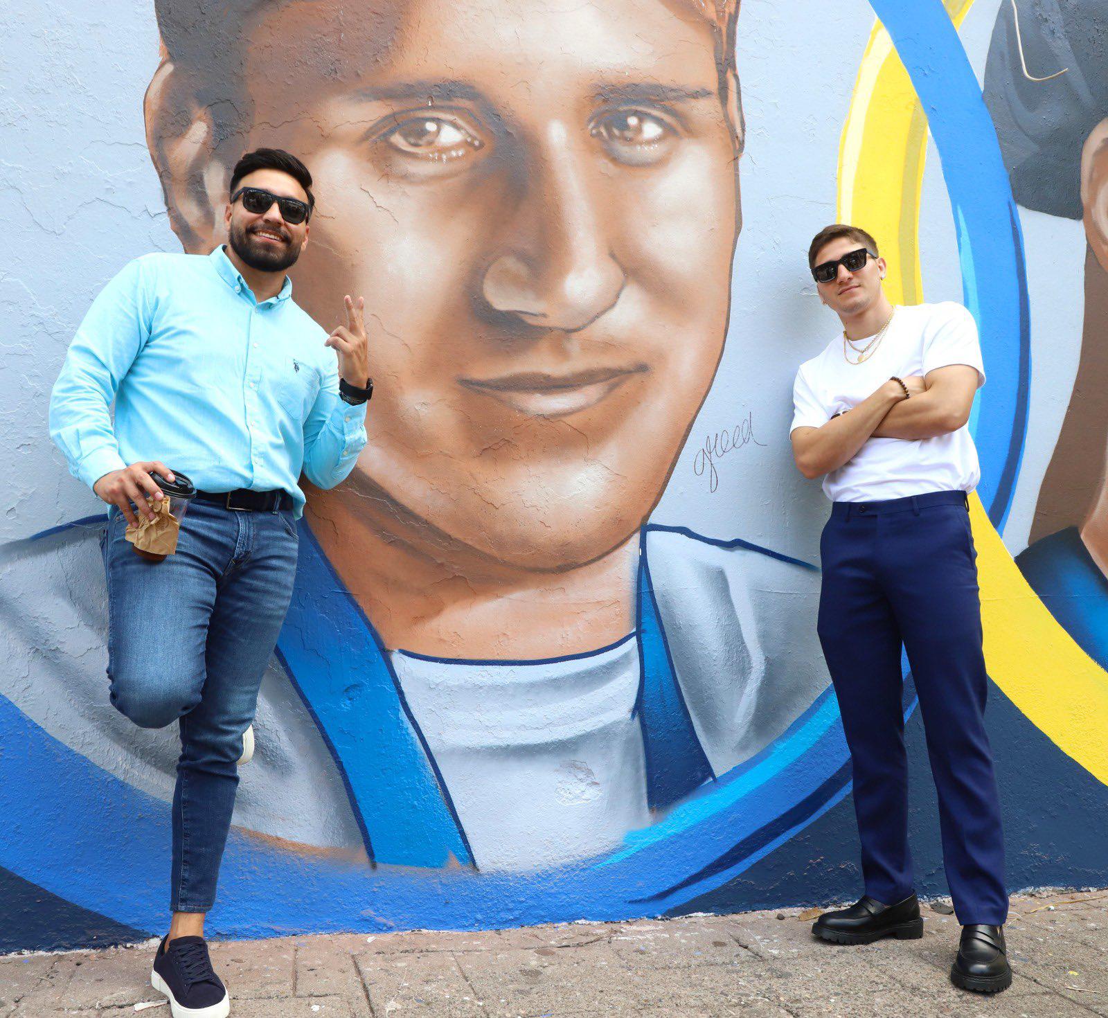 $!Marco Verde visita mural en su honor, en Culiacán