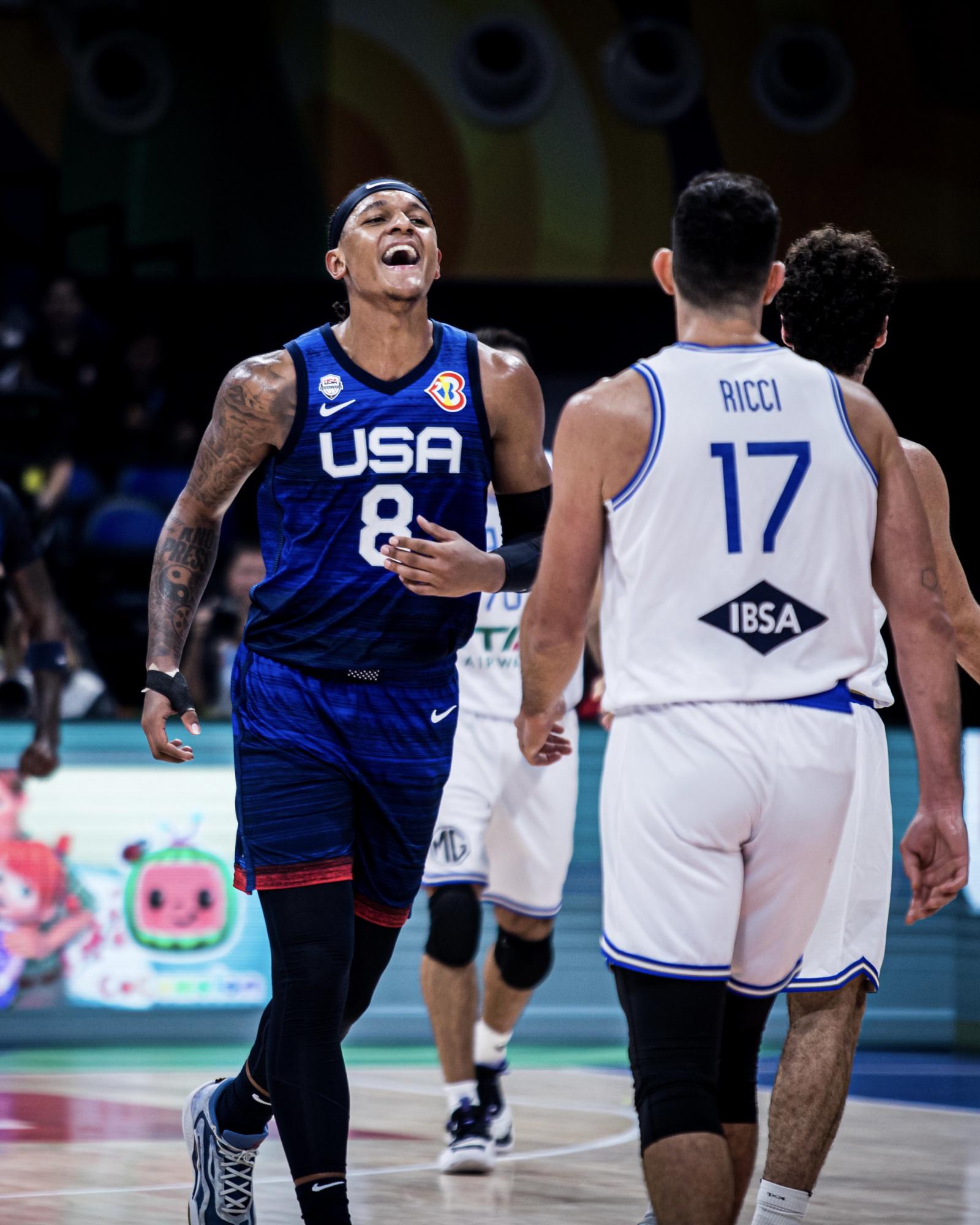 $!Estados Unidos vence a Italia sin sobresaltos y se mete a las semifinales del Mundial de Baloncesto