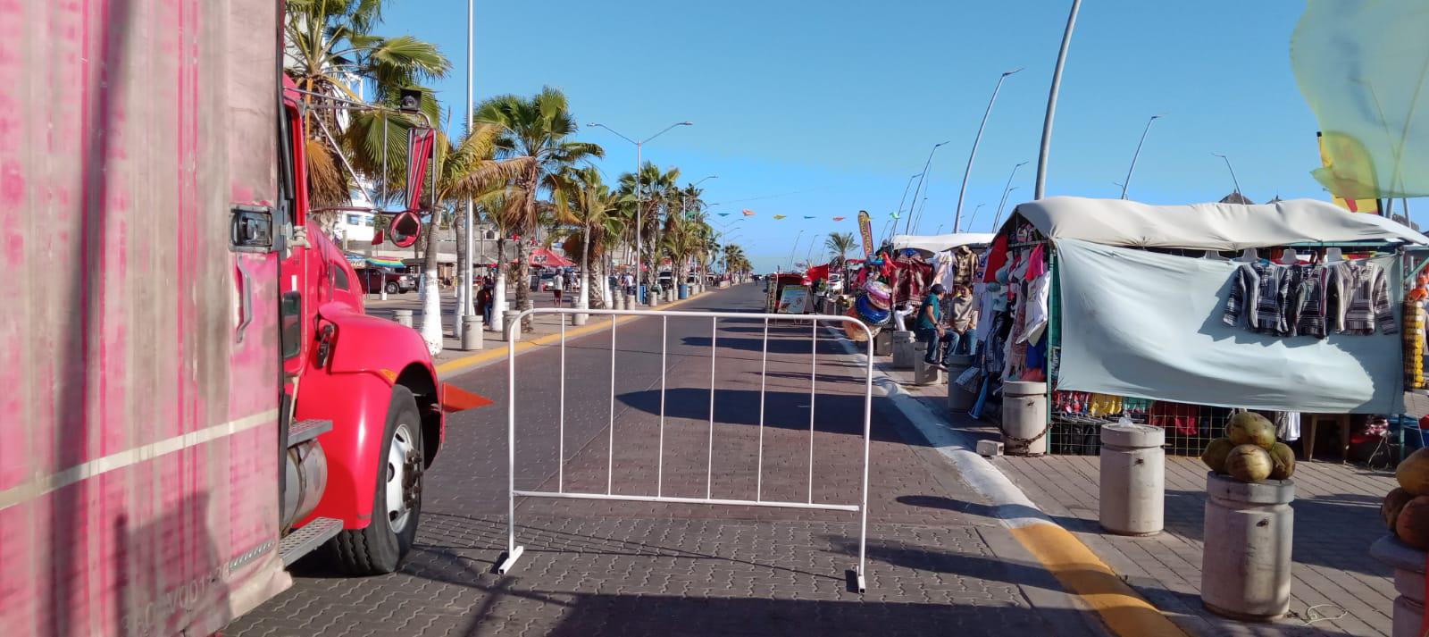 $!El acceso al malecón de Altata está restringido.