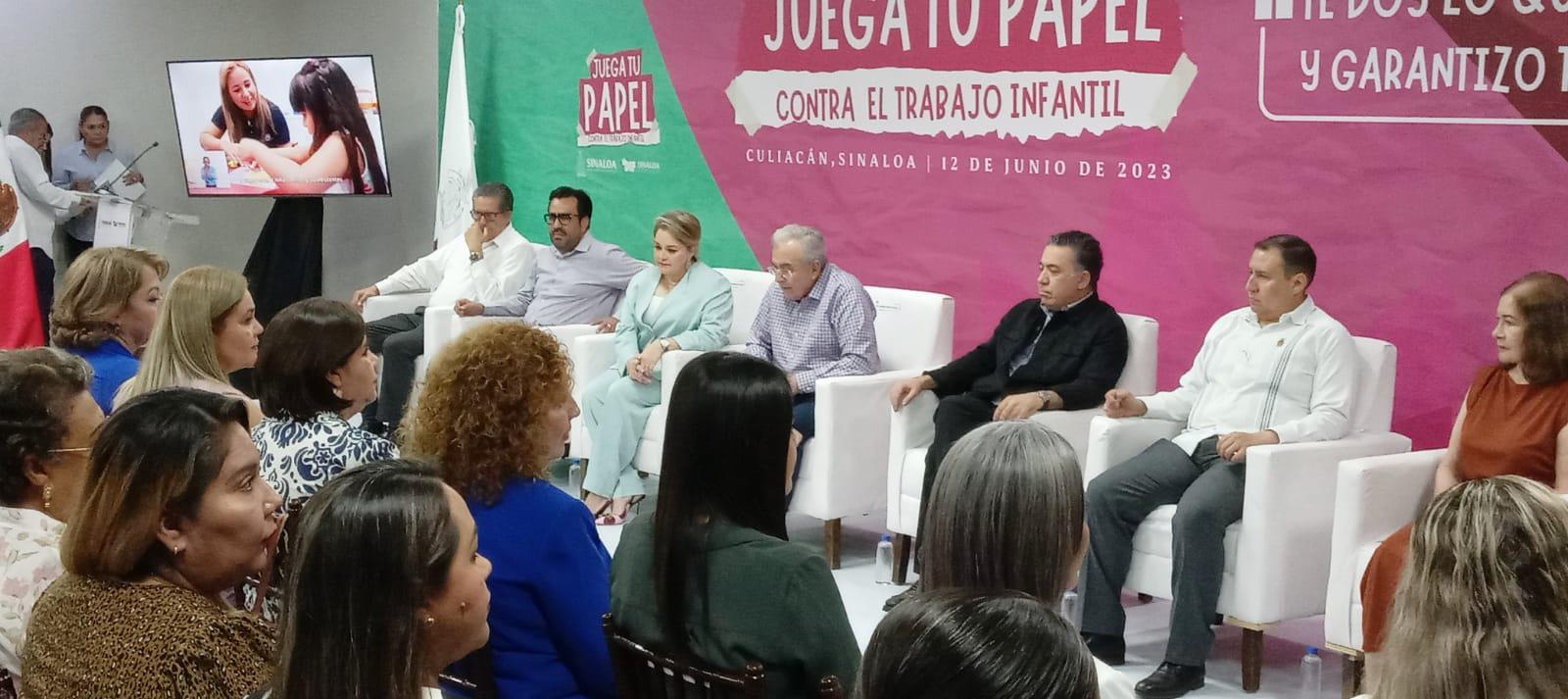 $!Lanza DIF Sinaloa campaña ‘Juega tu Papel’, contra el trabajo infantil