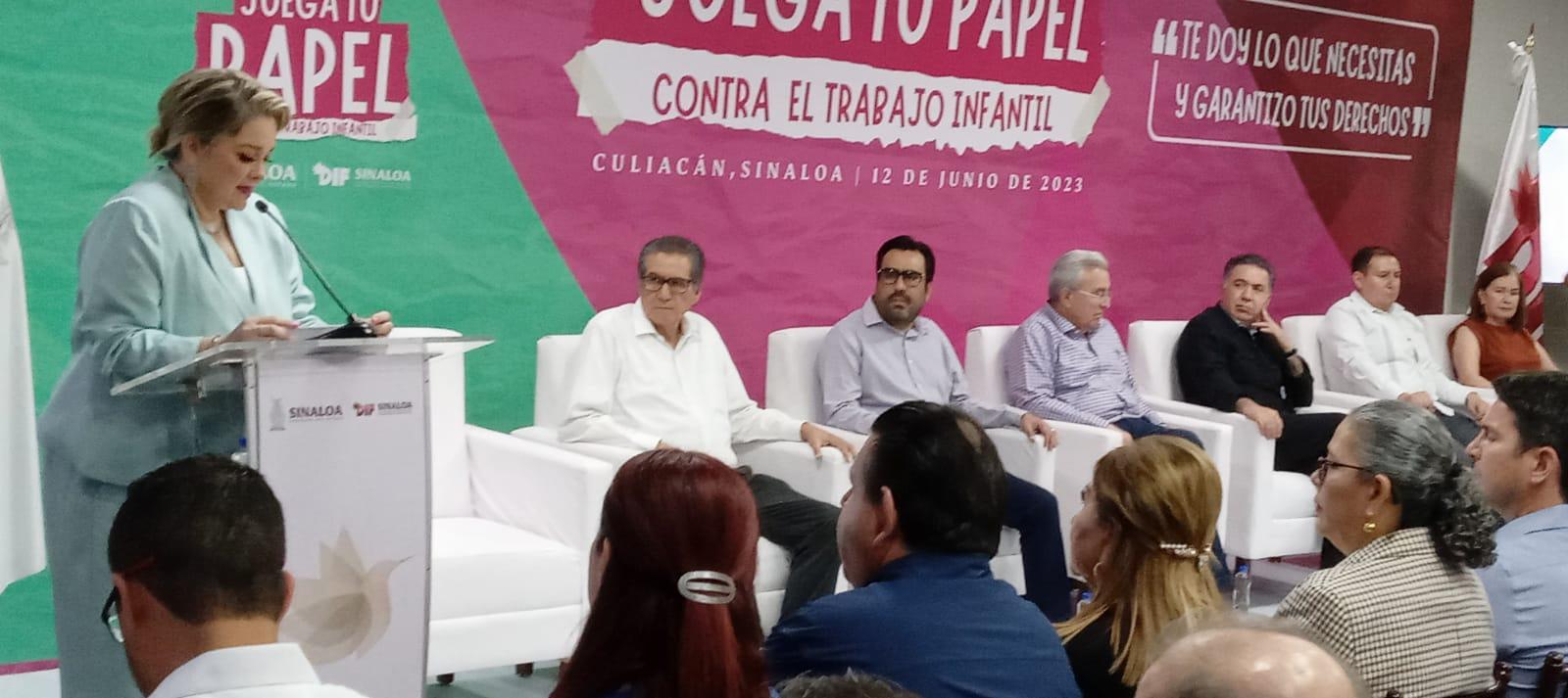 $!Lanza DIF Sinaloa campaña ‘Juega tu Papel’, contra el trabajo infantil