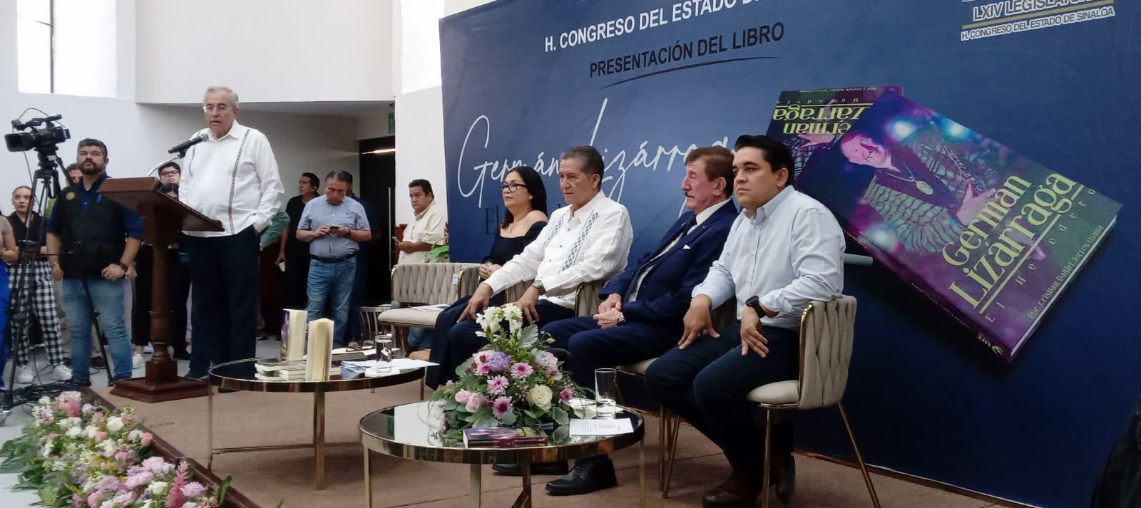 $!Presentan en Culiacán el libro ‘Germán Lizárraga, El Heredero’