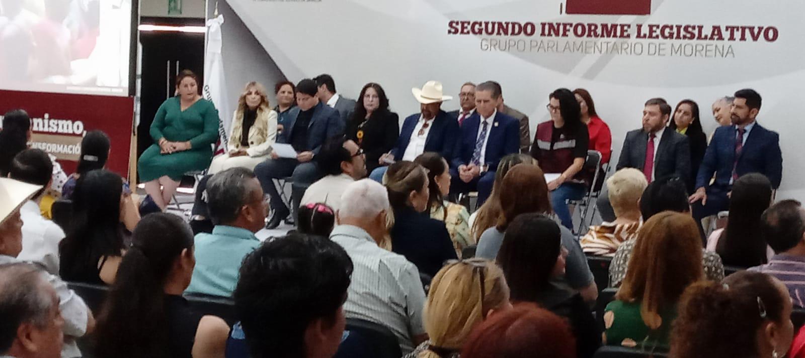 $!Diputados locales de Morena rinden segundo informe de labores