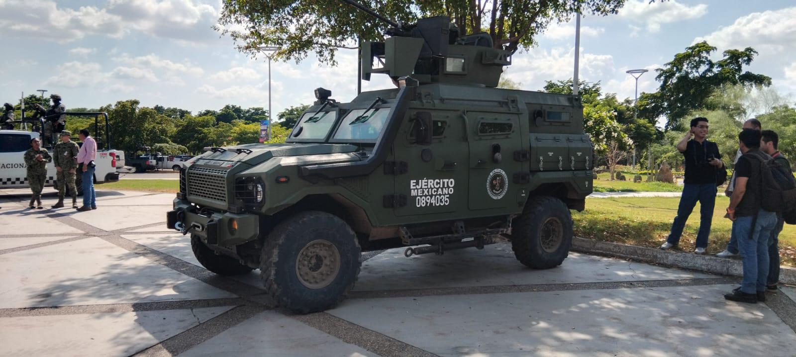 $!Salen vehículos blindados ‘Ocelotl’ a patrullar las calles de Culiacán