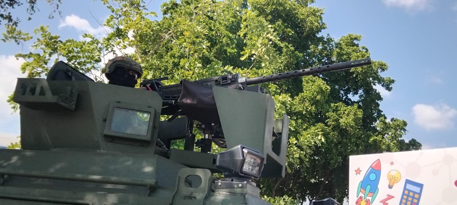 $!Salen vehículos blindados ‘Ocelotl’ a patrullar las calles de Culiacán