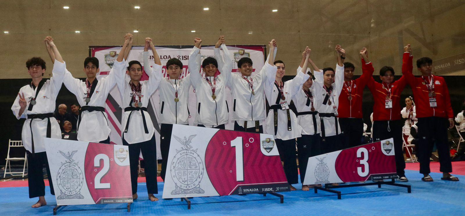 $!Adelanta con cinco oros y una plata la representación de Mazatlán en el poomsae