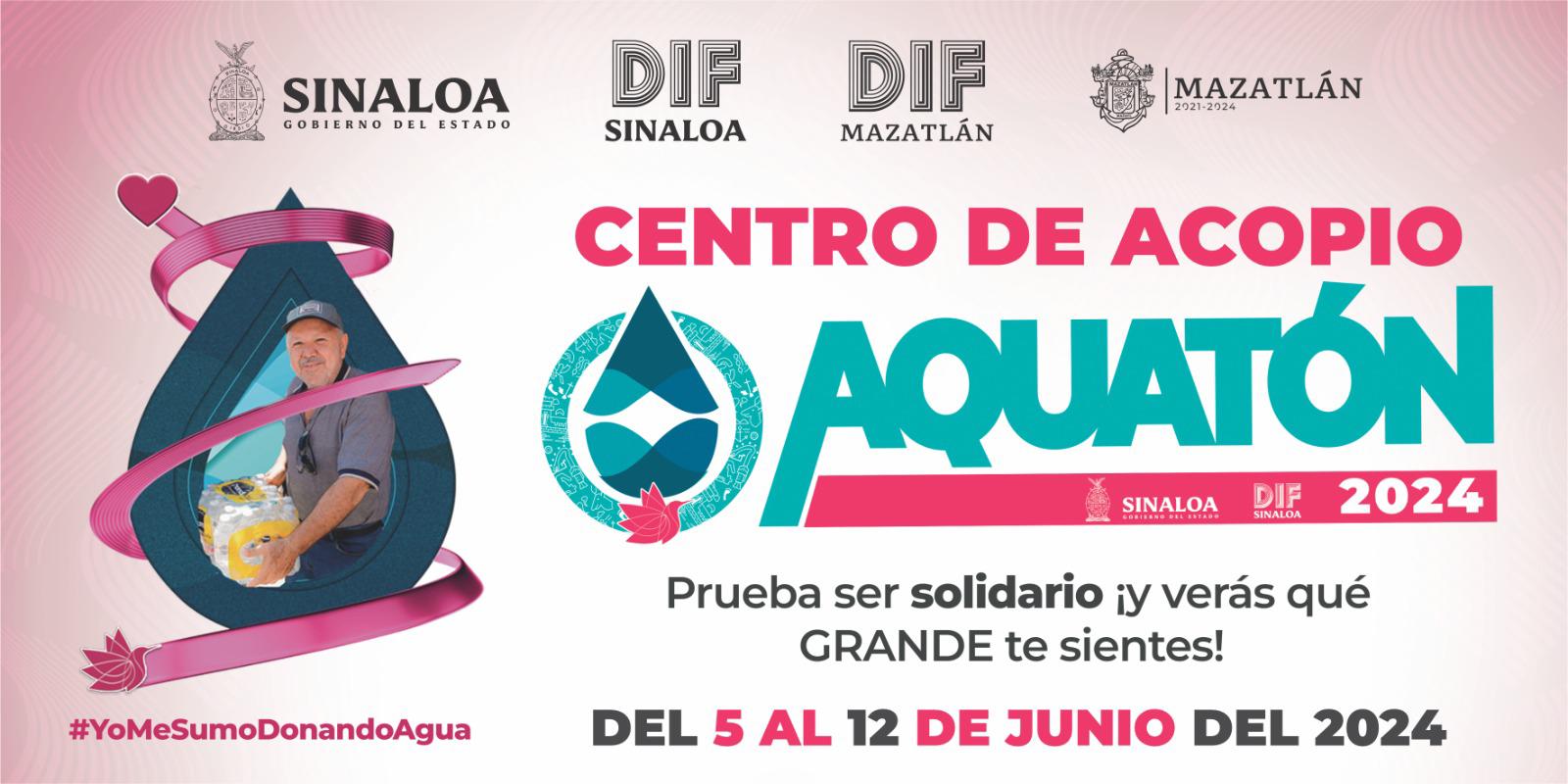 $!Invitan a participar en el Aquatón, el Bazar DIF y el Pañatón en Mazatlán