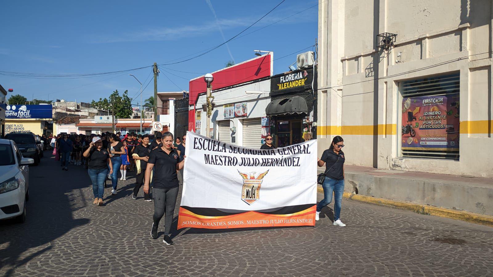 $!Secundaria ‘Maestro Julio Hernández’, de Rosario, celebra su 73 aniversario con semana cultural