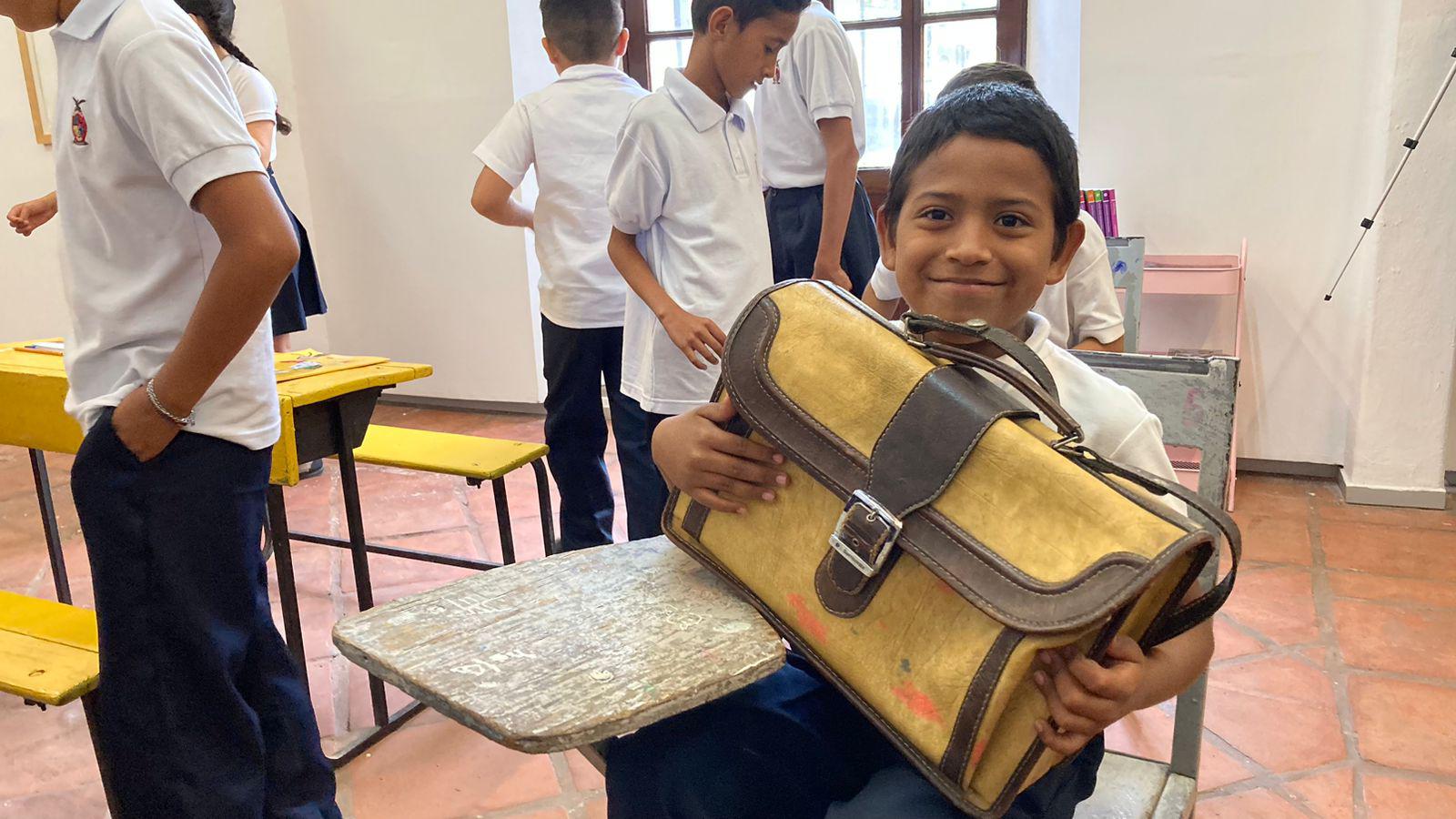 $!Los pequeños disfrutaron de la aula que se instaló en el lugar.