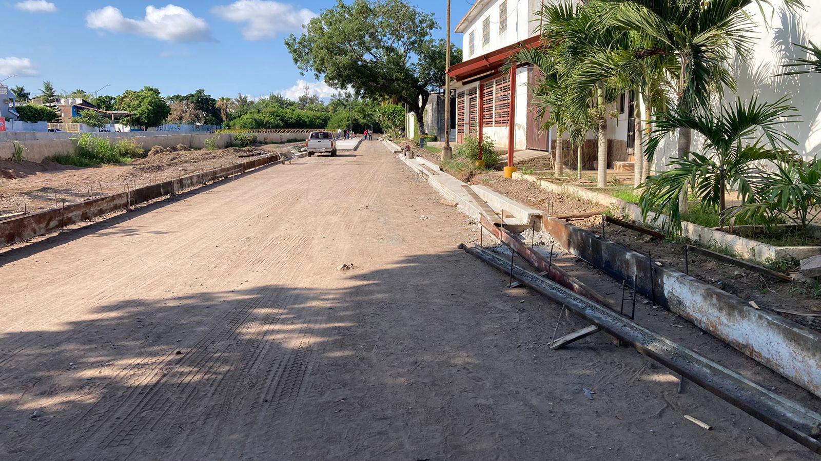 $!Lleva obra en calle Framboyanes, en el Fraccionamiento Jacarandas, avance del 35%