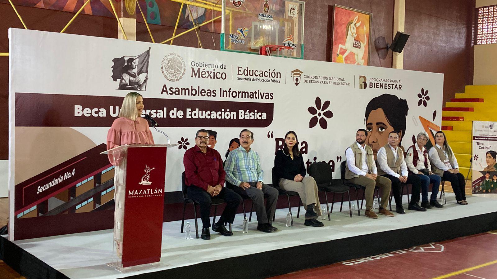 $!Beca Rita Cetina, del Gobierno federal, beneficiará a 135 mil alumnos sinaloenses de nivel Secundaria