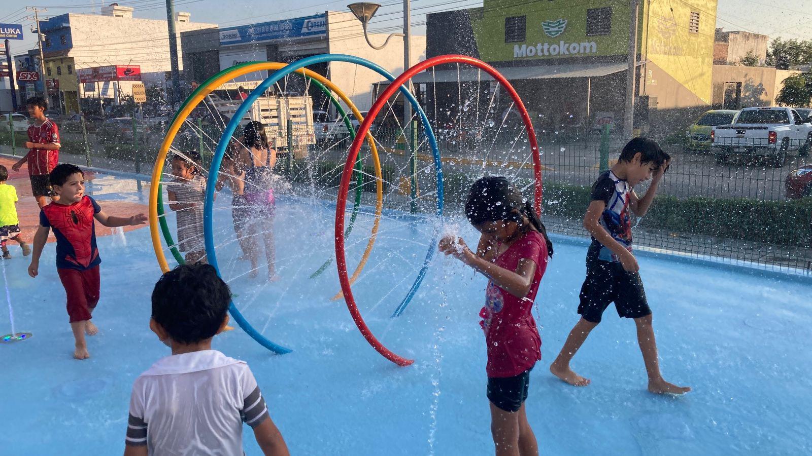 $!¡Ahora sí! Cortan listón en la reapertura del Oasis Interactivo del Parque Lineal