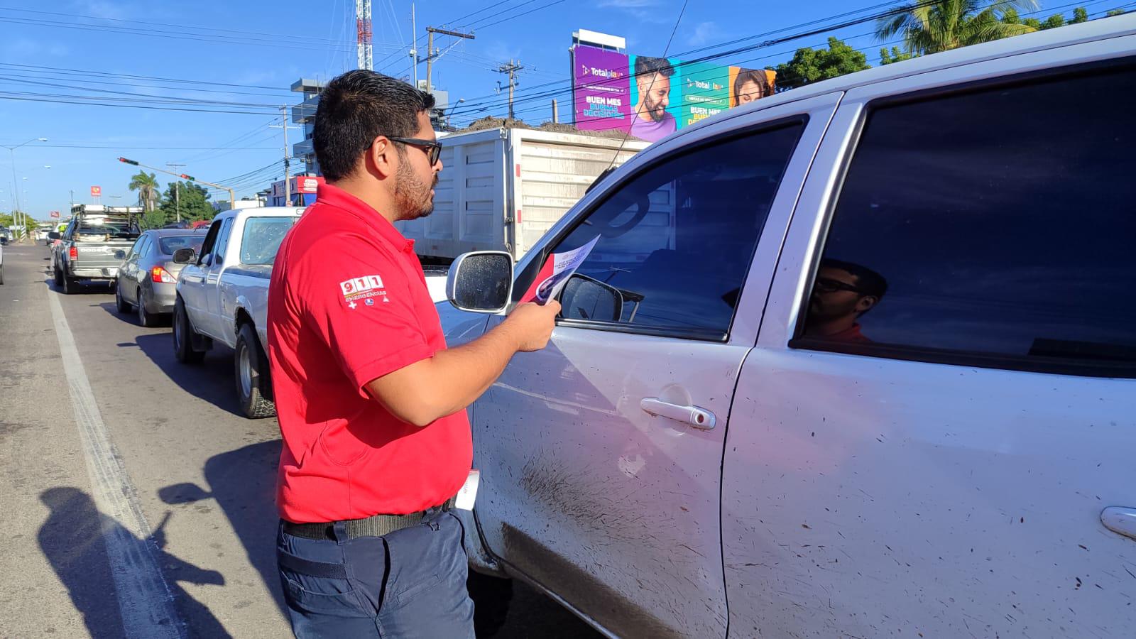 $!Difunden campaña ‘Di no a la pirotecnia’, en Mazatlán