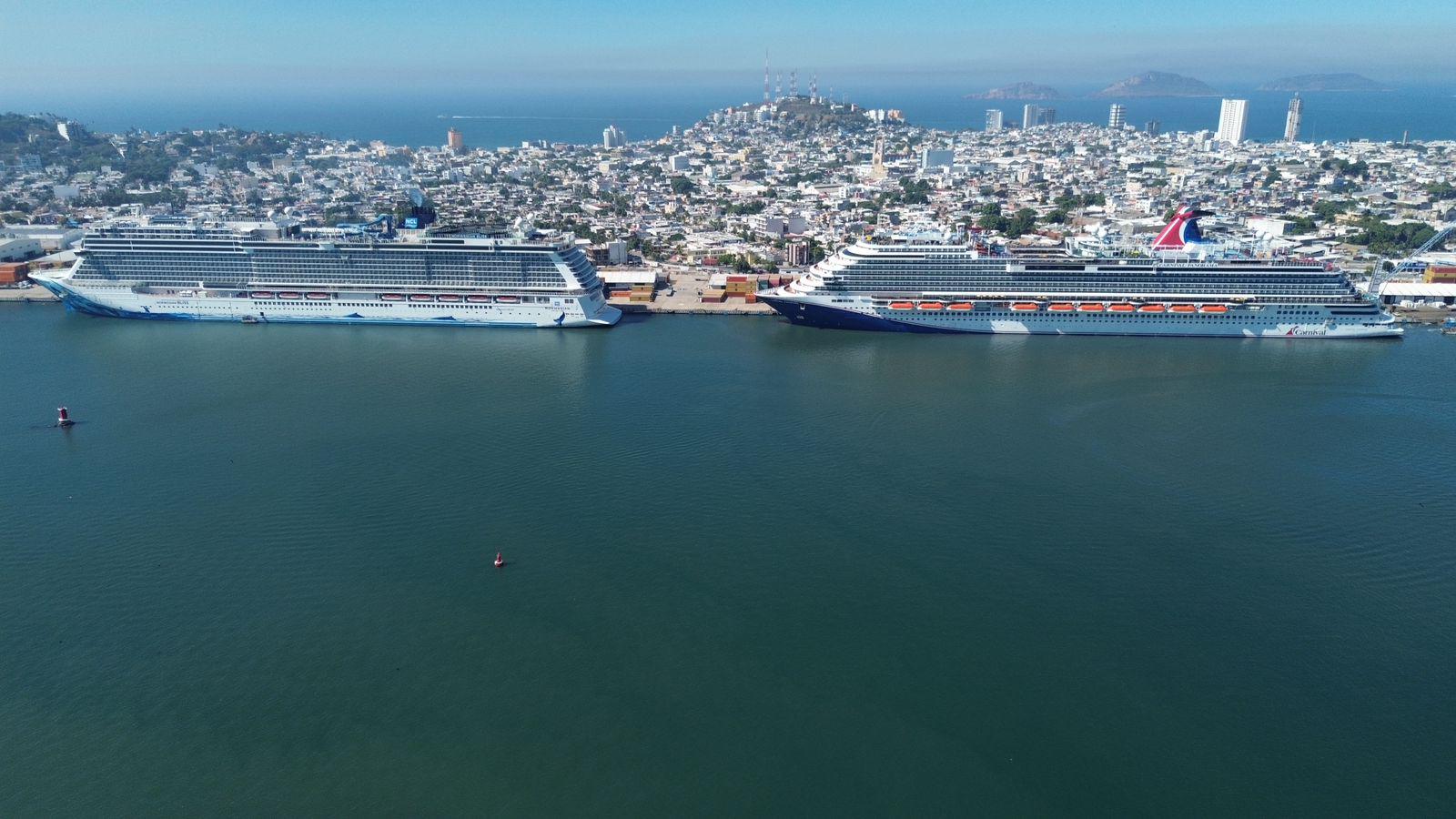 $!Visitan Mazatlán otros dos cruceros turísticos con 8 mil 601 pasajeros