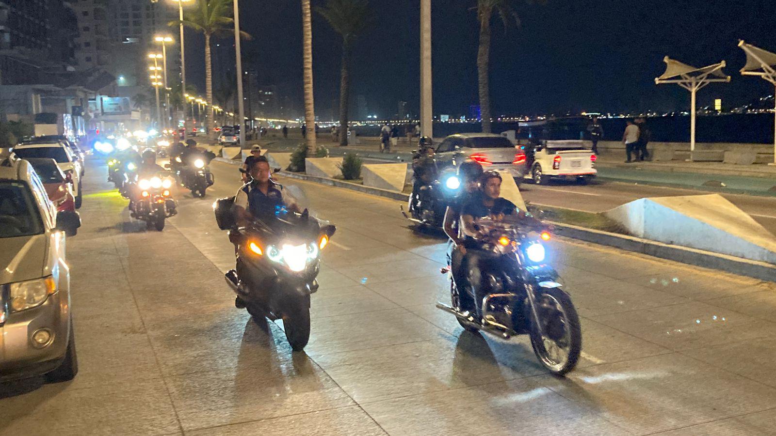 $!Motociclistas recorren Mazatlán en la Moto-Peregrinación en honor a San Judas Tadeo