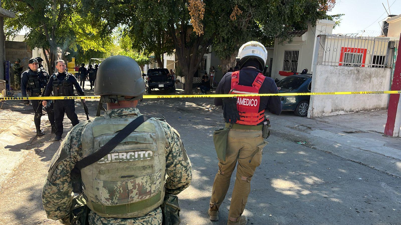 $!Ataque a balazos deja 2 muertos y un herido en Villa Bonita, en Culiacán