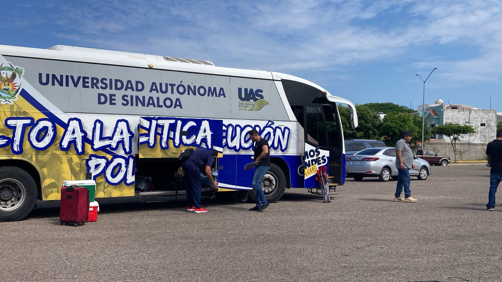 $!Se prepara contingente de la UAS en Mazatlán para viajar a la Ciudad de México