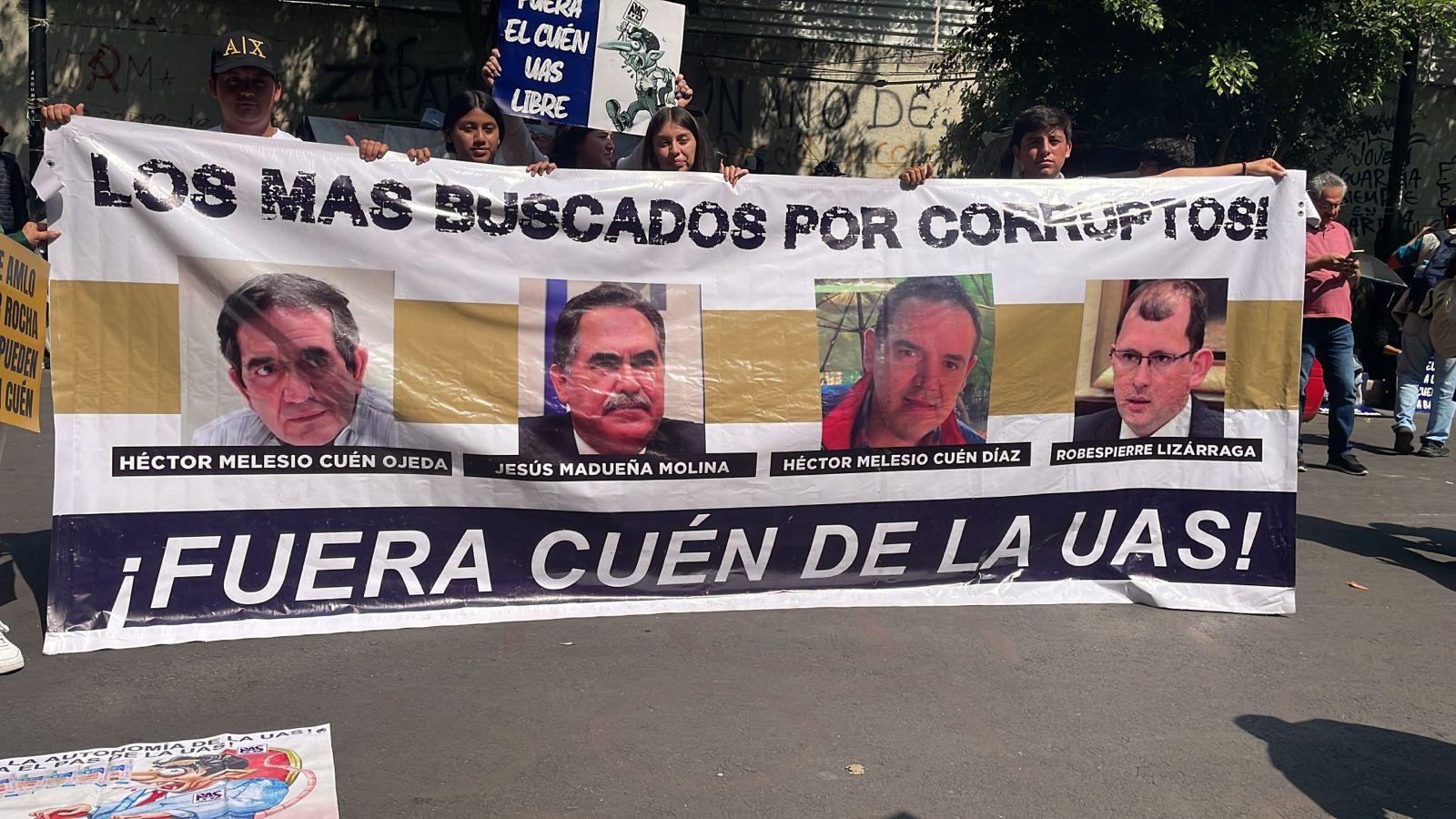 $!Maestros y alumnos piden a Segob no negociar con autoridades corruptas de la UAS