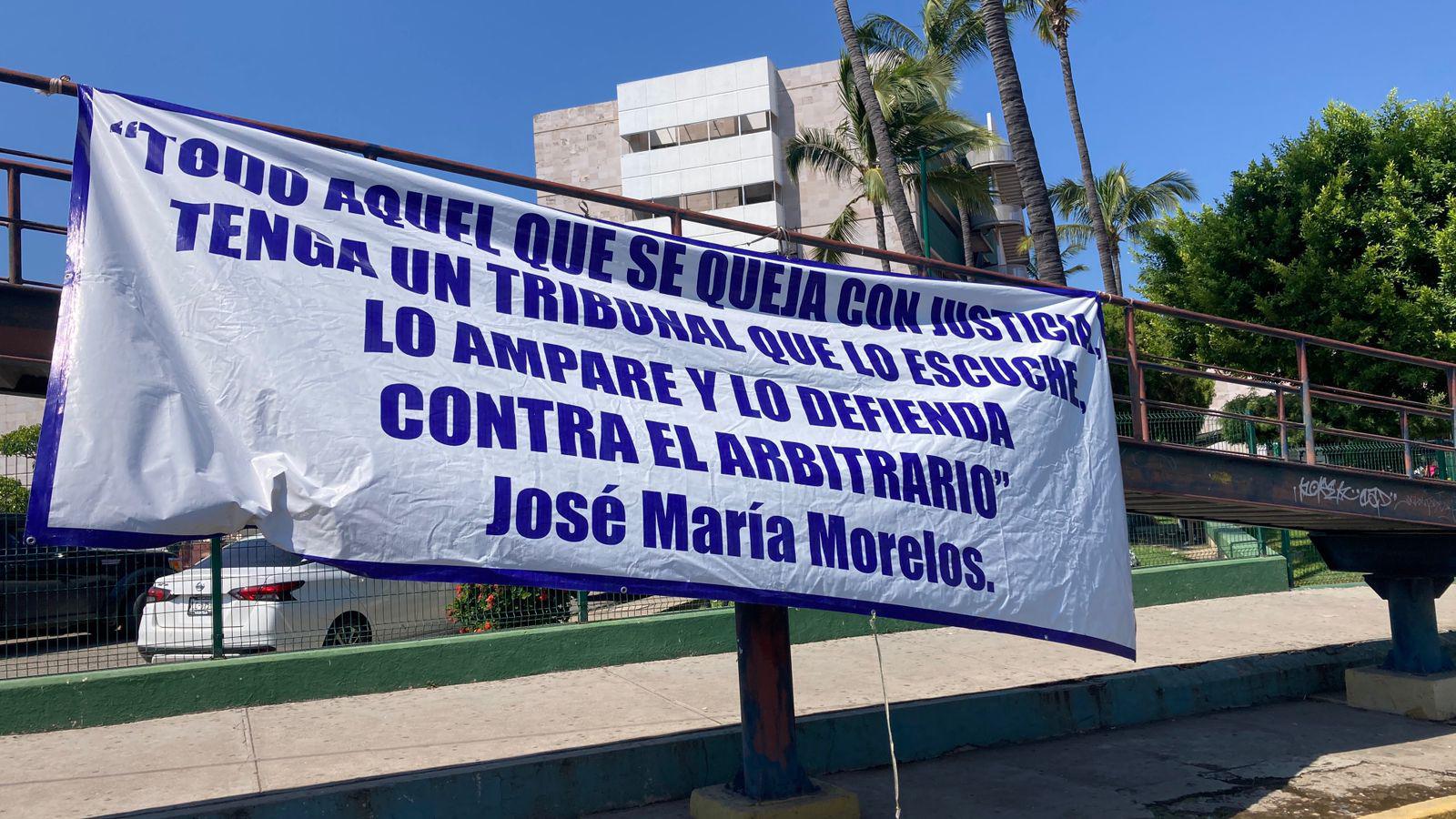 $!Trabajadores del Poder Judicial se manifiestan en Mazatlán contra la reforma aprobada