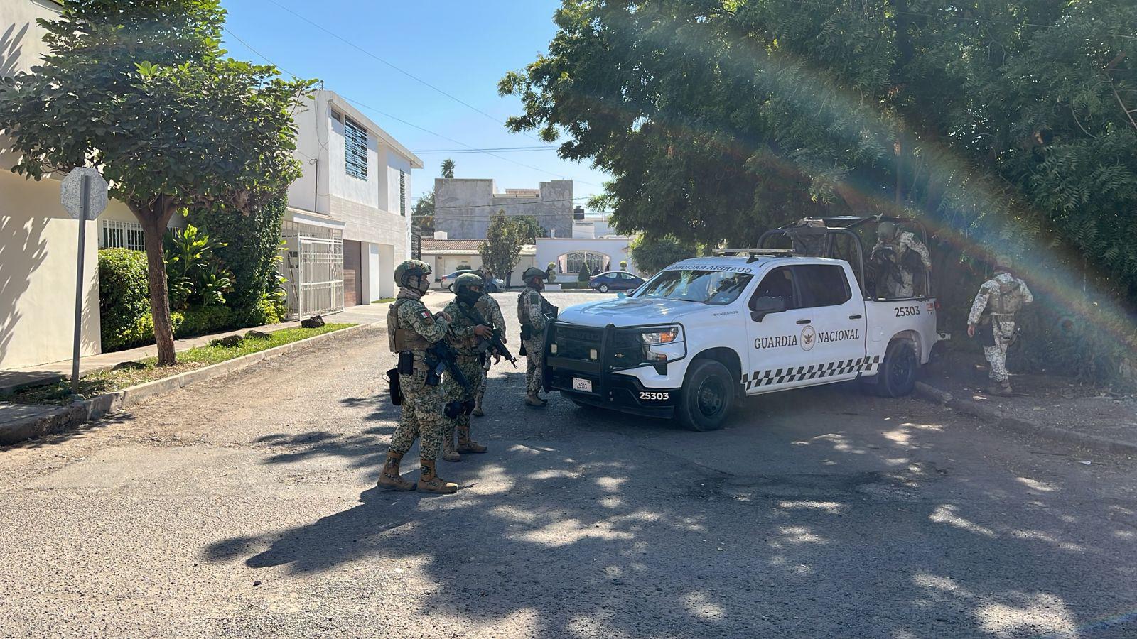 $!Despliegan fuerzas federales operativo en Las Quintas, en Culiacán