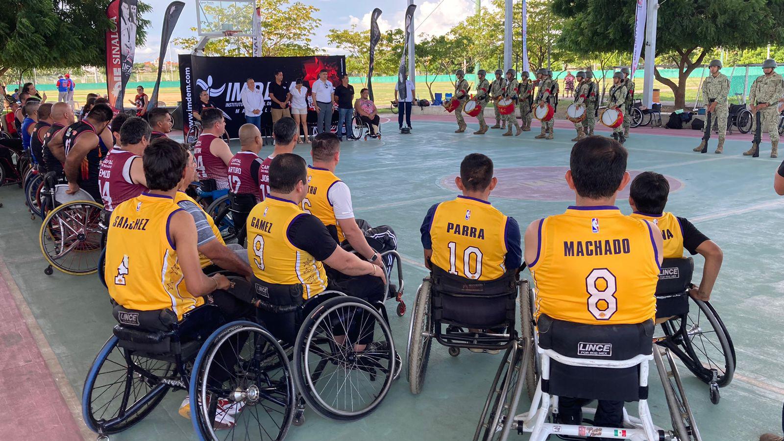 $!Inauguran última etapa de Liga de Baloncesto de Sillas de Ruedas