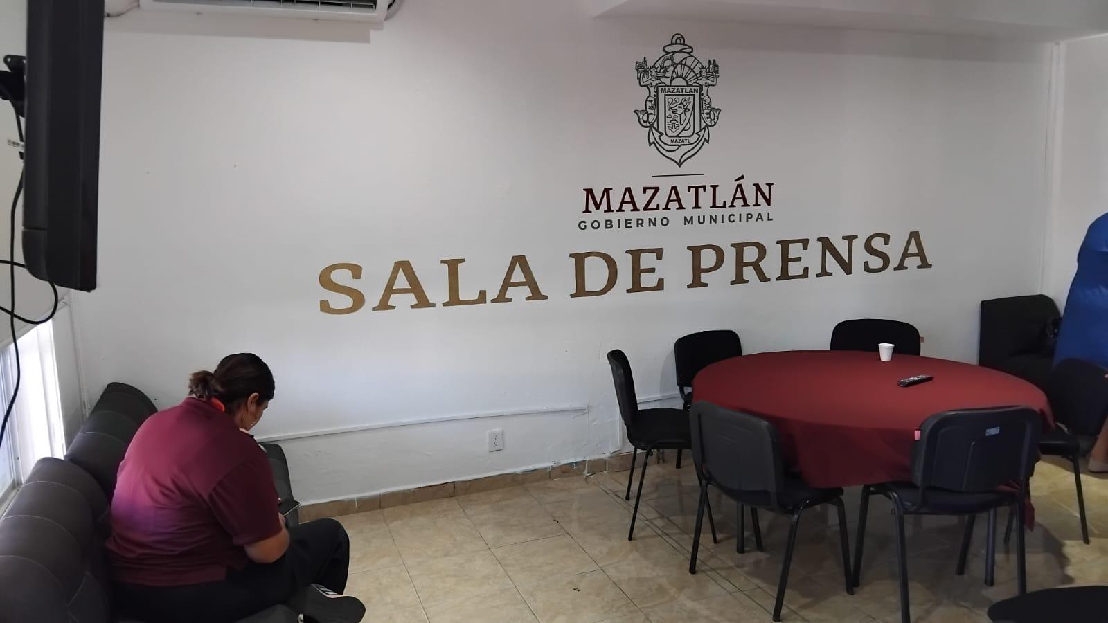 $!Tiene Ayuntamiento de Mazatlán nueva sala de prensa