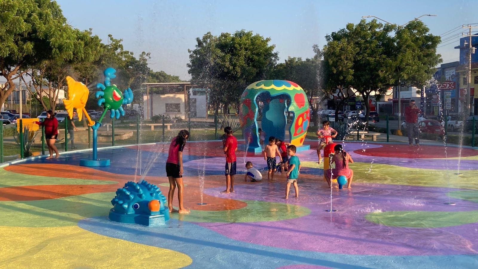 $!¡Ahora sí! Cortan listón en la reapertura del Oasis Interactivo del Parque Lineal