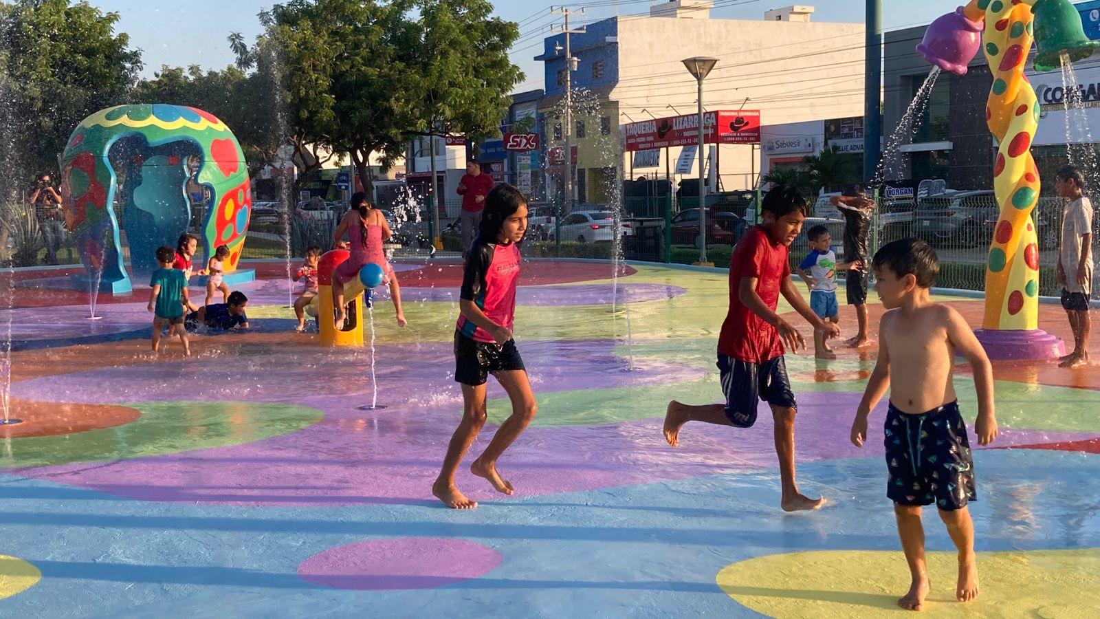 $!¡Ahora sí! Cortan listón en la reapertura del Oasis Interactivo del Parque Lineal