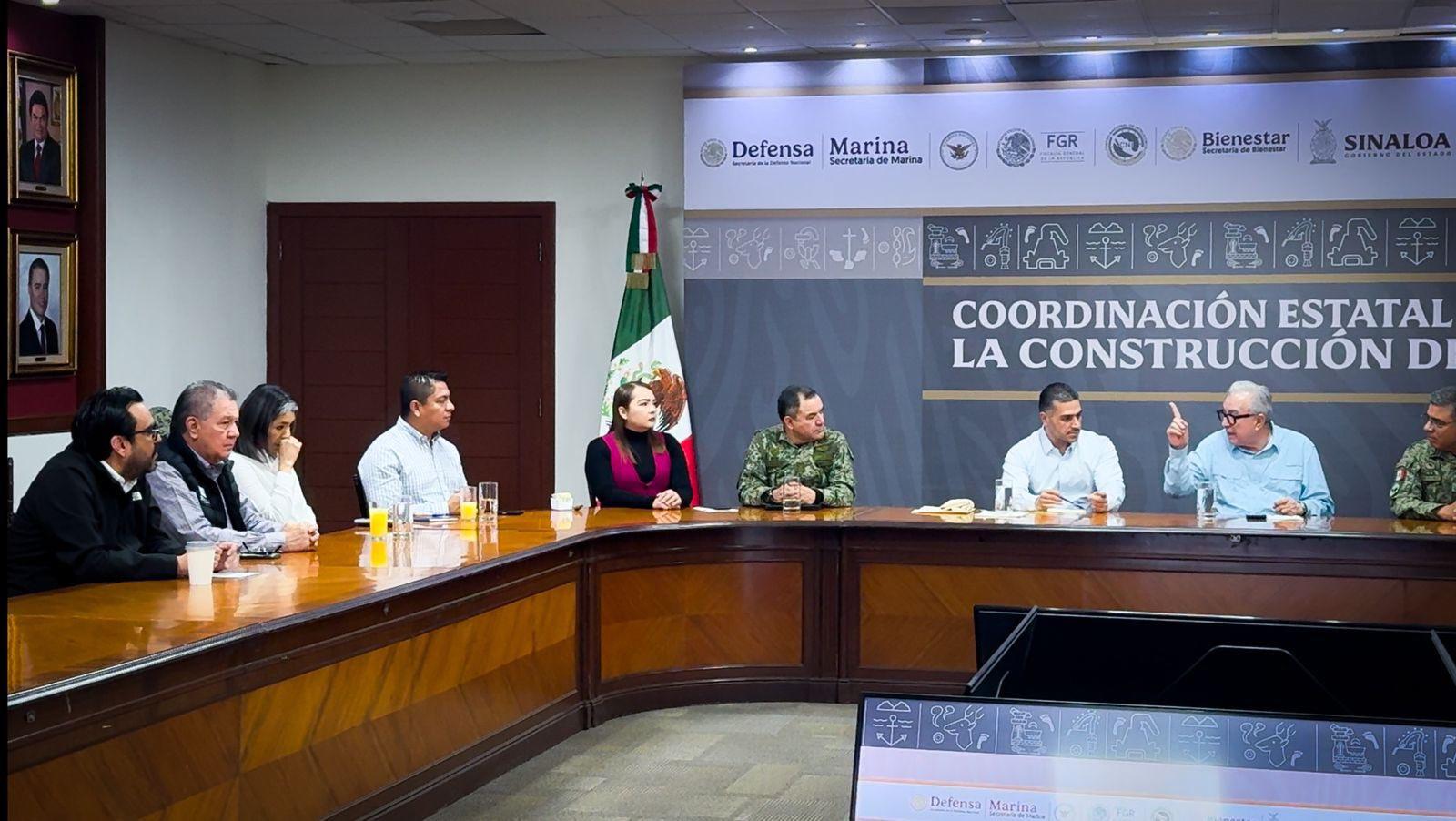 $!Sostienen reunión autoridades de Sinaloa con García Harfuch para analizar avances en construcción de paz