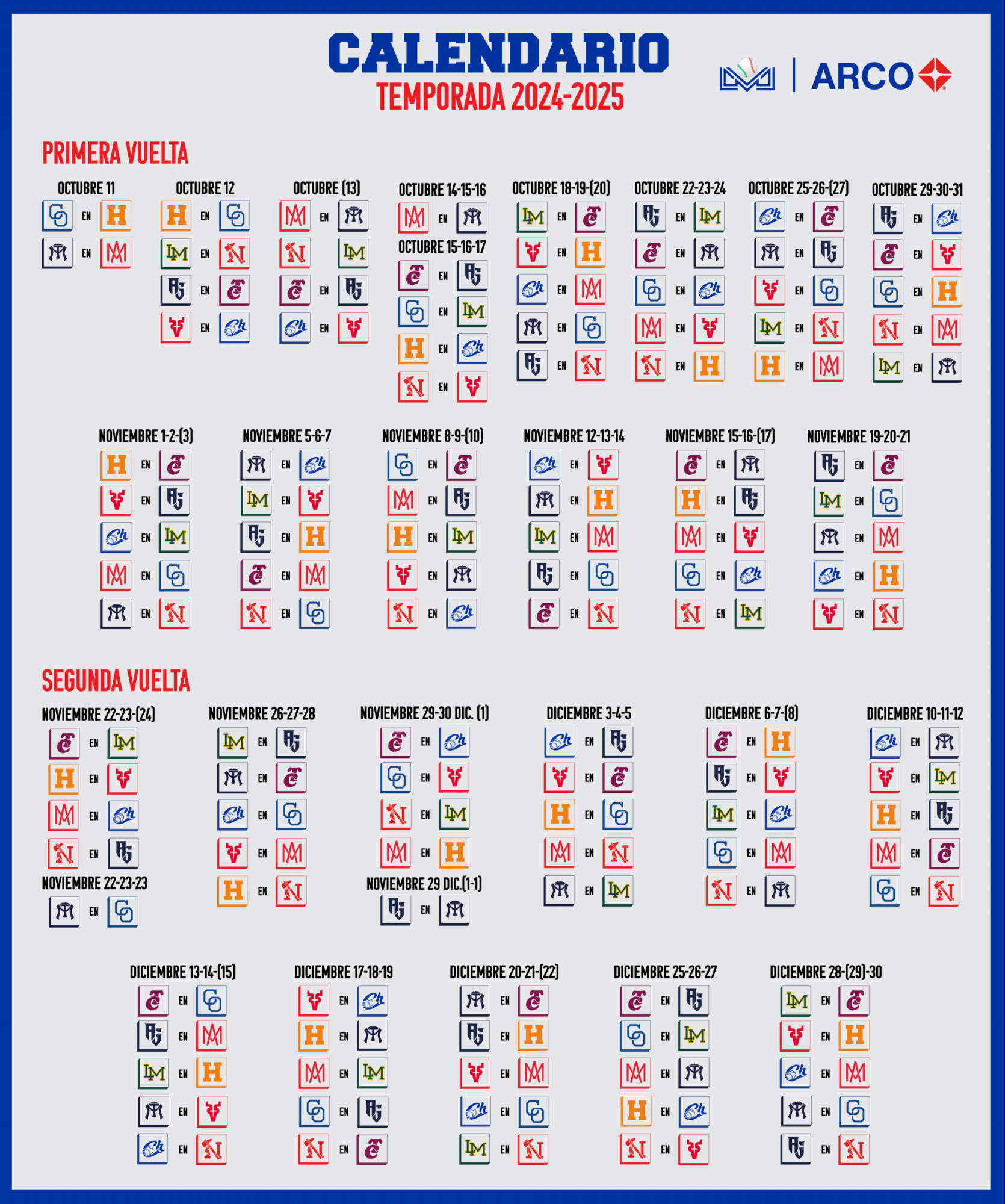 $!Destapa LMP calendario completo de la Temporada 2024-2025