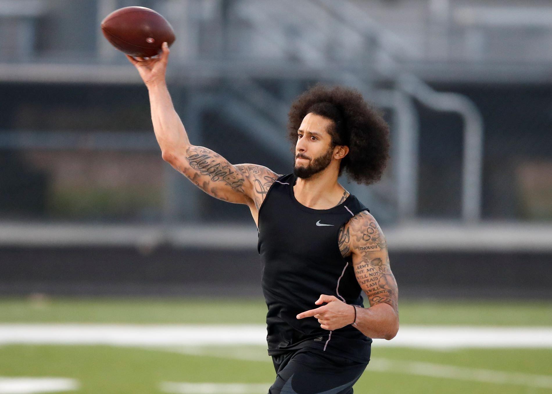 $!Colin Kaepernick realizará exhibición intentando volver a la NFL