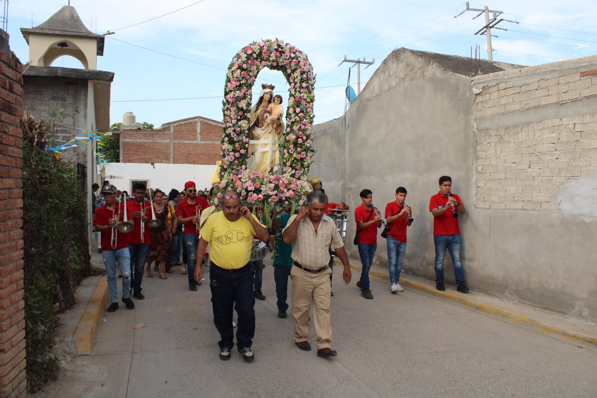 $!Celebran a la Virgen del Carmen en Rosario