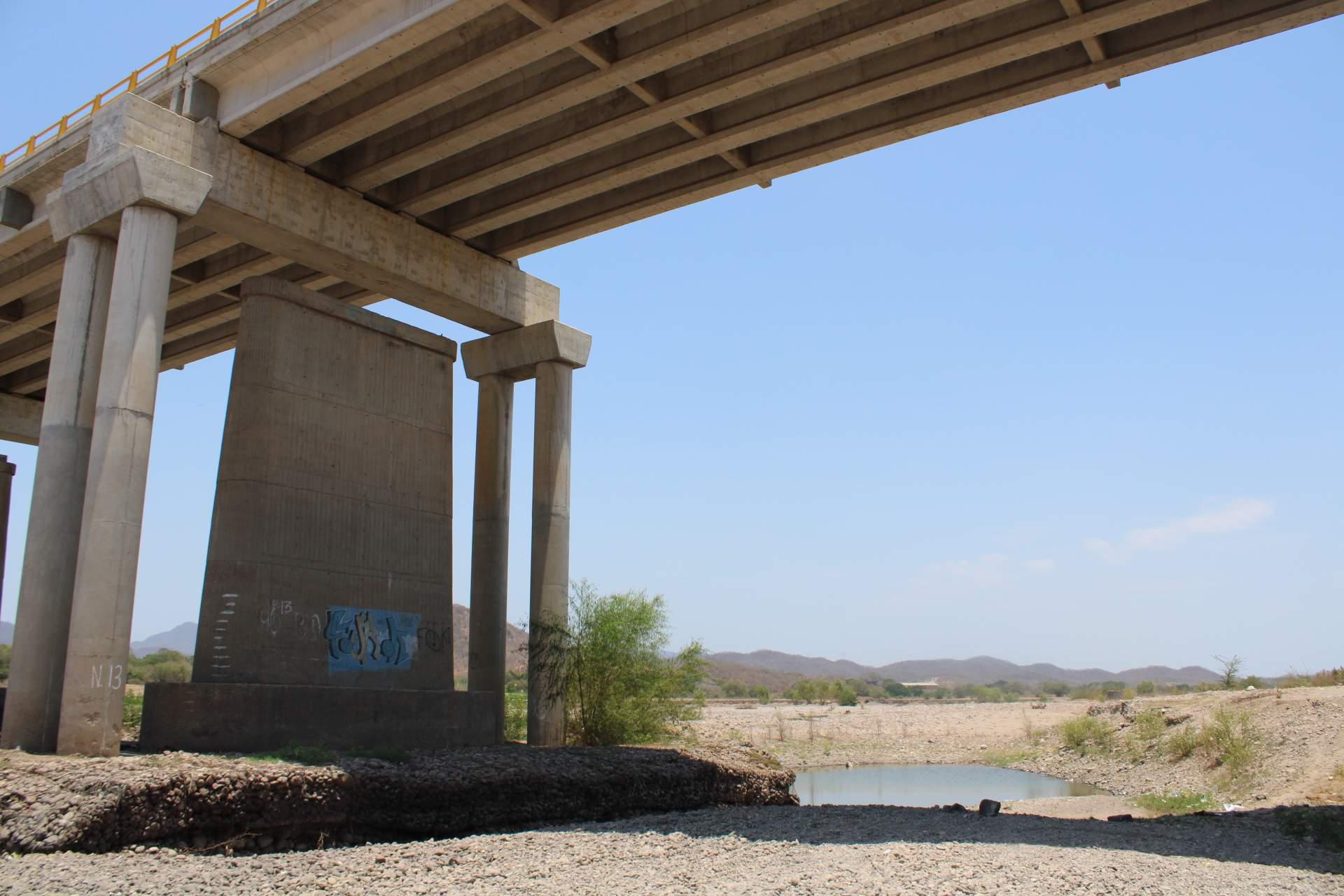 $!Pega el estiaje en el Río Baluarte, en Rosario