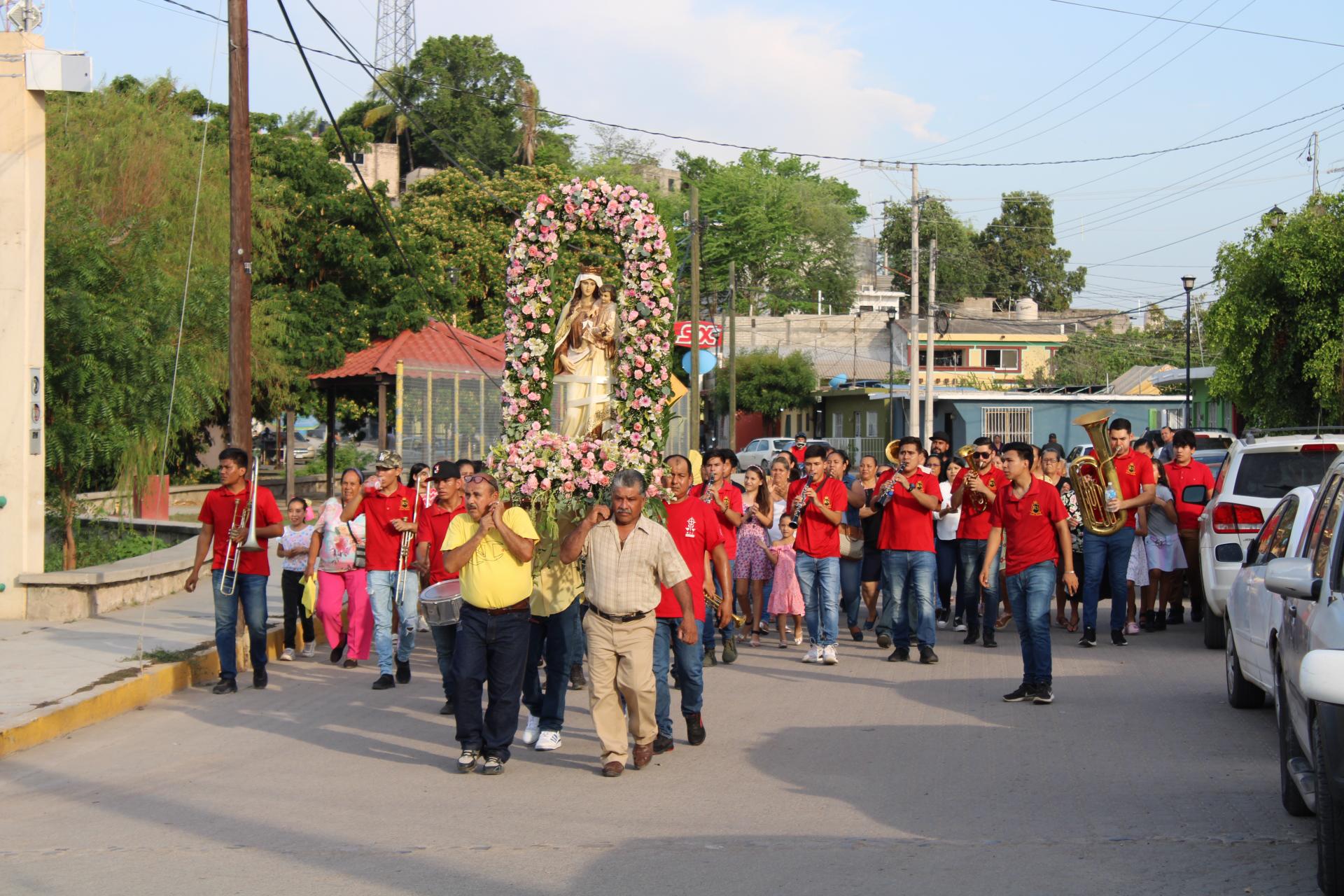 $!Celebran a la Virgen del Carmen en Rosario