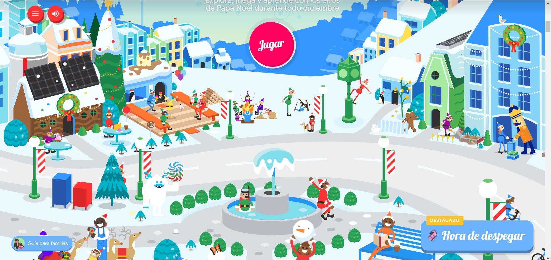 $!Sigue el recorrido de Santa Clos y juega en su aldea navideña con el Google Santa Tracker