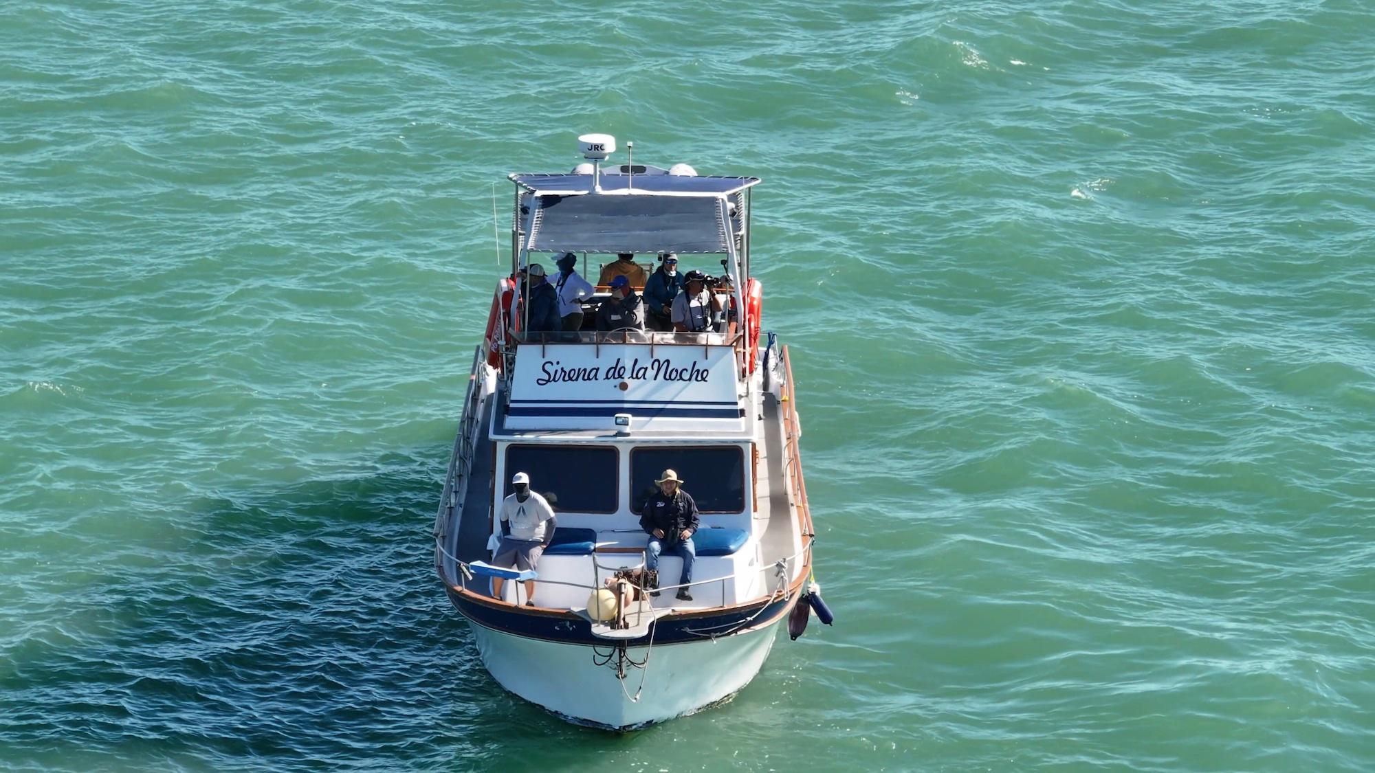 $!Sirena de la Noche, una de las embarcaciones de monitoreo de la Operación Esperanza 2024, para la vaquita marina.